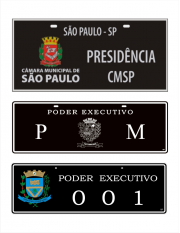 Placas de Veículos Oficiais